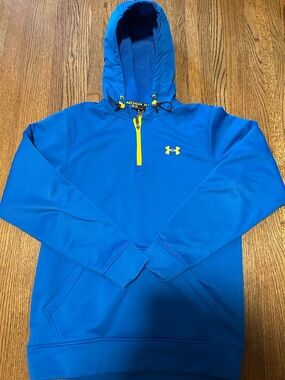 Under Armour Storm Hoodie Blue 1/4 Zip Pullover Men’s Medium